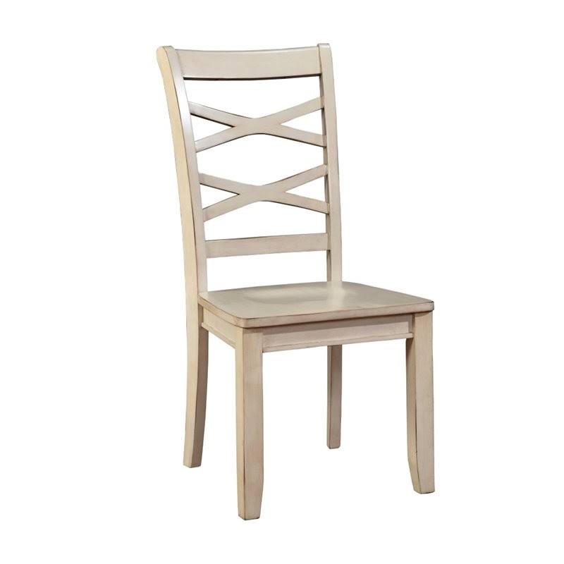 White Wood Dining Chair (Set of 2) R206