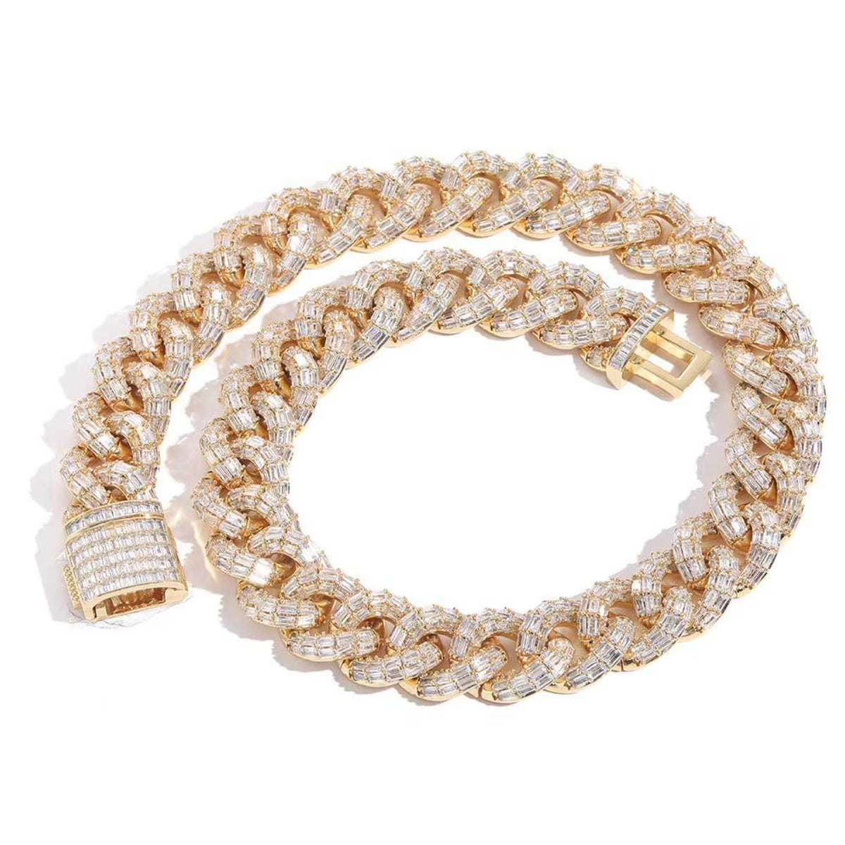 16-24 Inch 21mm Cuban Link Necklace F617