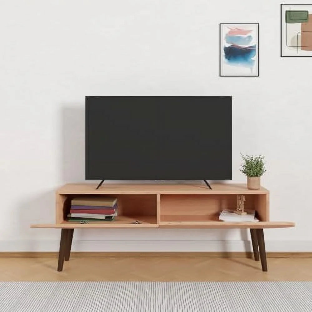 60" Media Console Table with Solid Wood Leg E882729