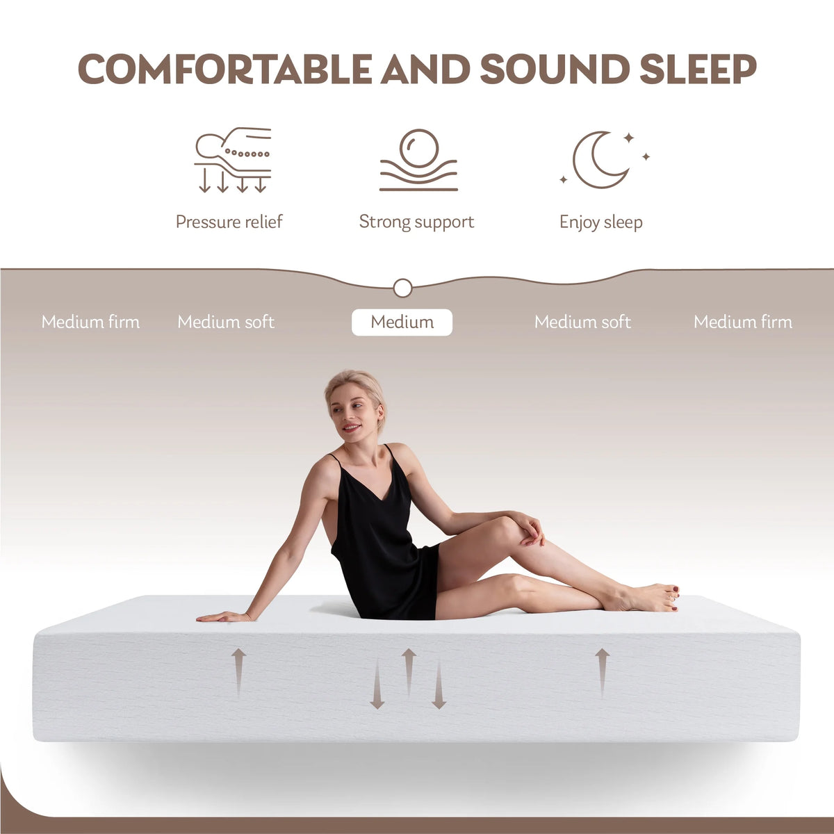 10 Gel Memory Foam Full Mattress R96750