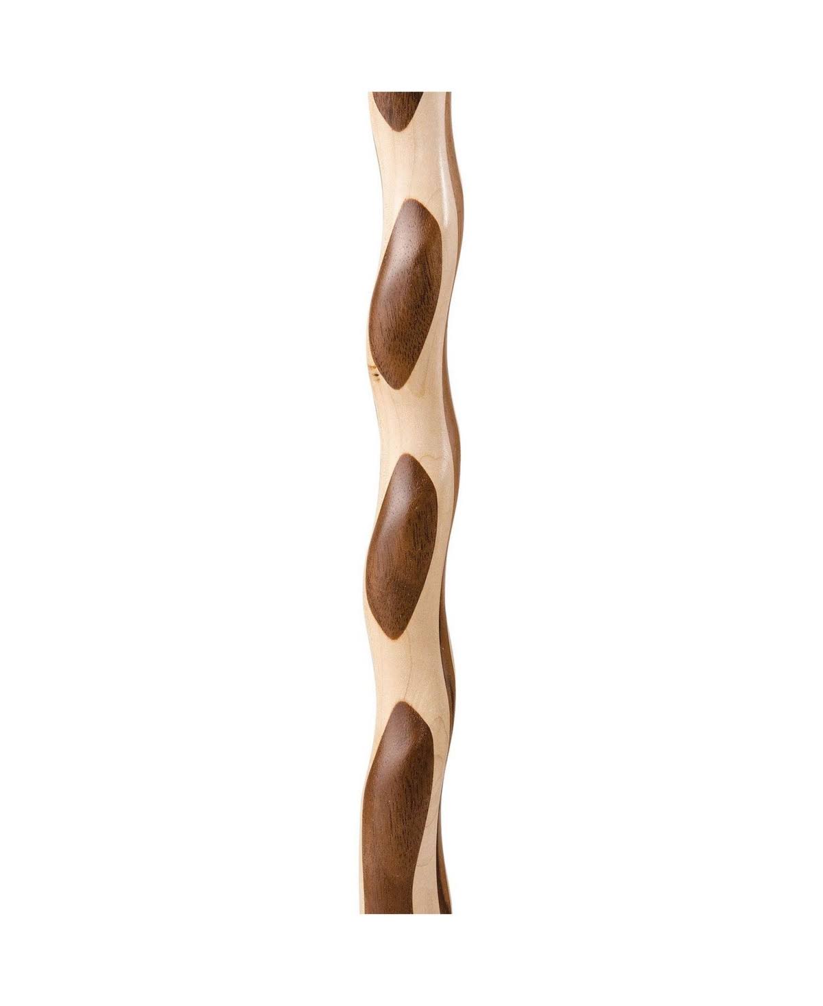 37x22 Twisted Laminated Walnut/Maple Walking Cane E4832