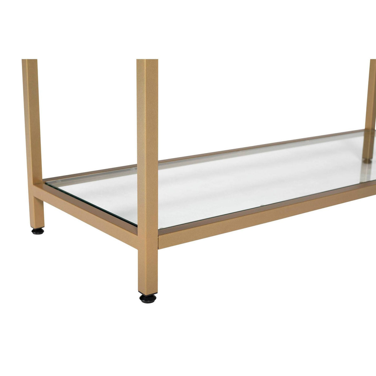 Gold Glass Console Table Q9192