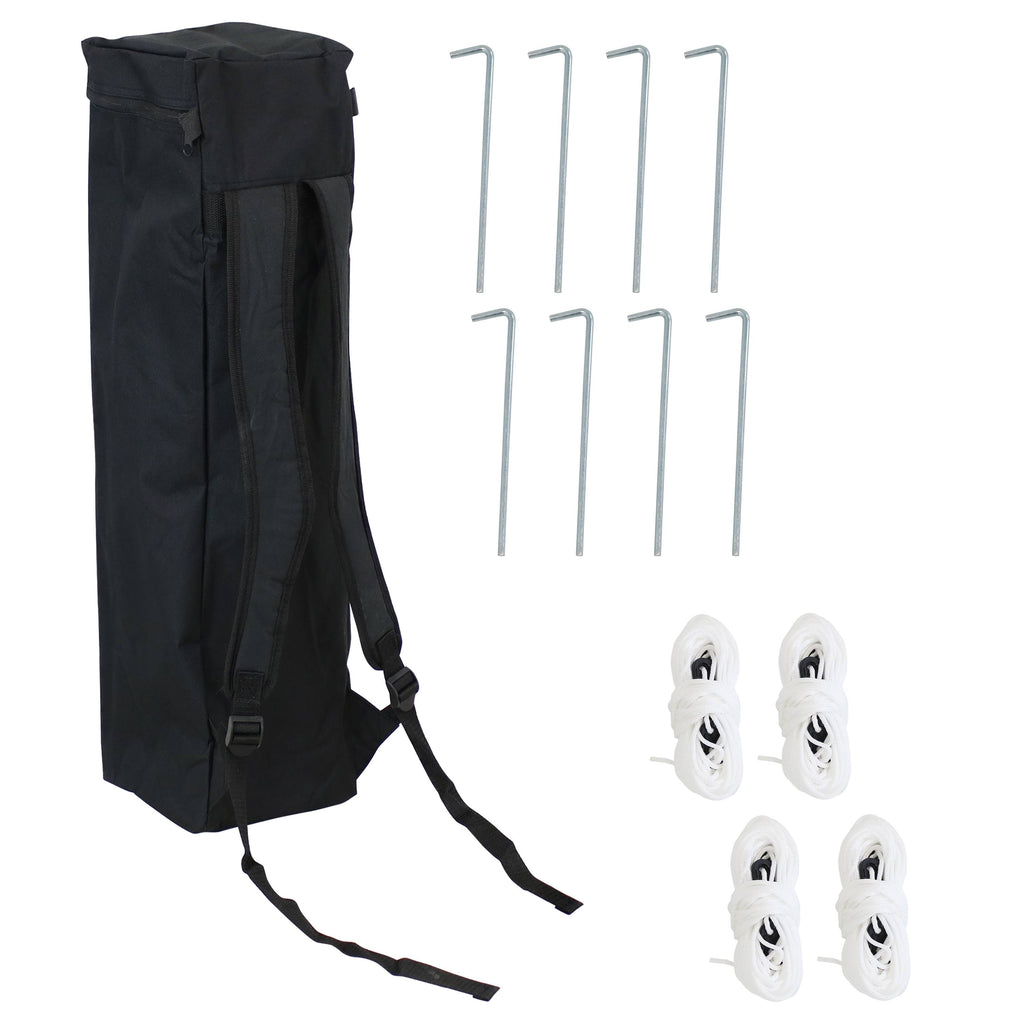 White Slant Leg Backpack Canopy B90344