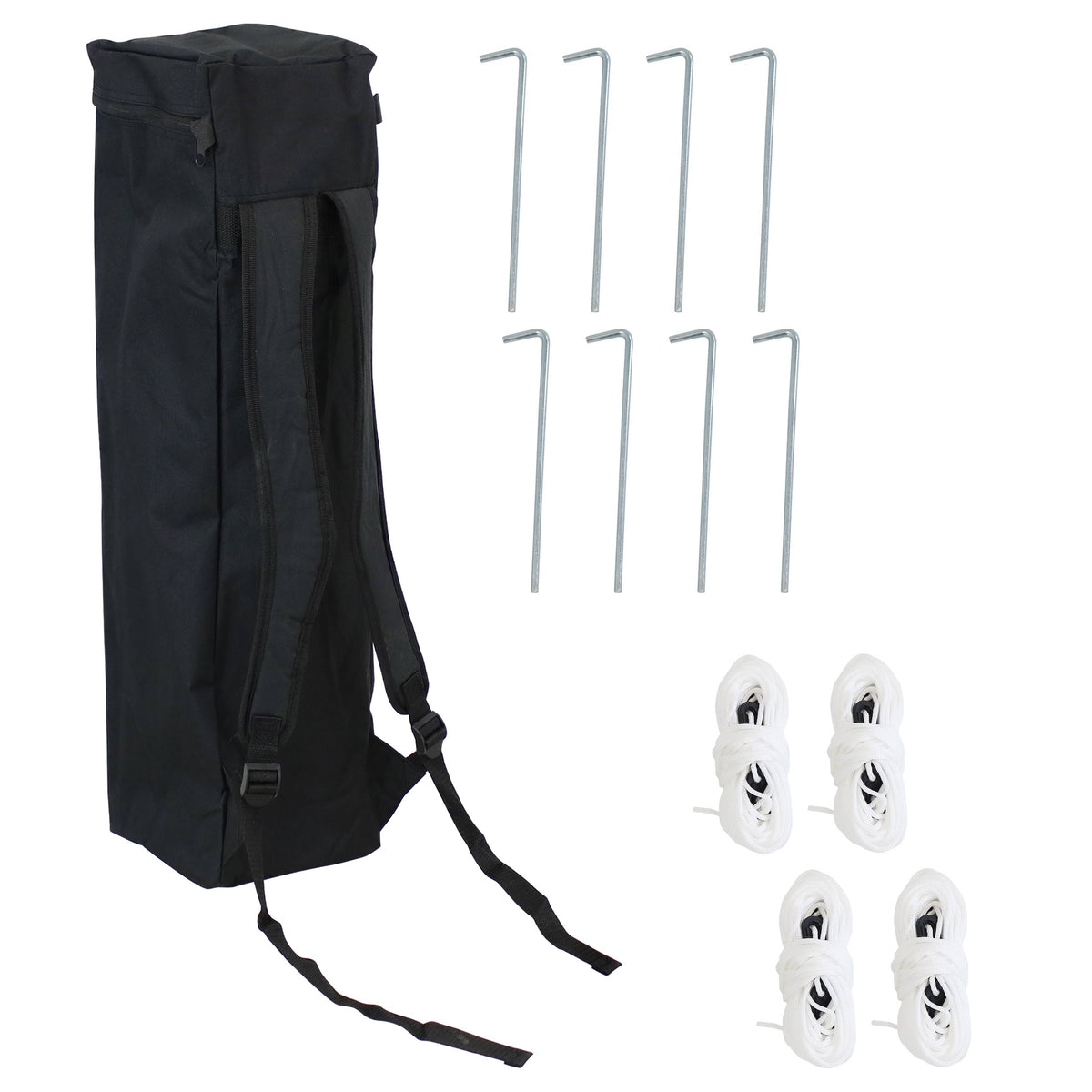 White Slant Leg Backpack Canopy B90344