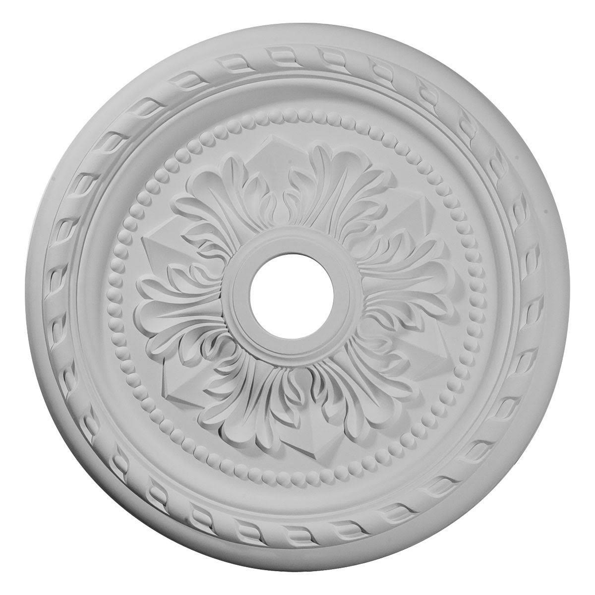 Palmetto Ceiling Medallion, Hand-Painted Americana U589