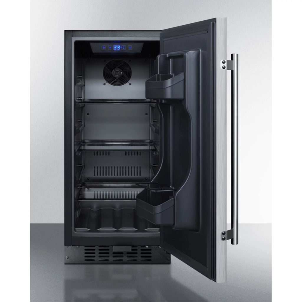 15" Wide ADA Compliant All-Refrigerator with Stainless Steel Door D4939