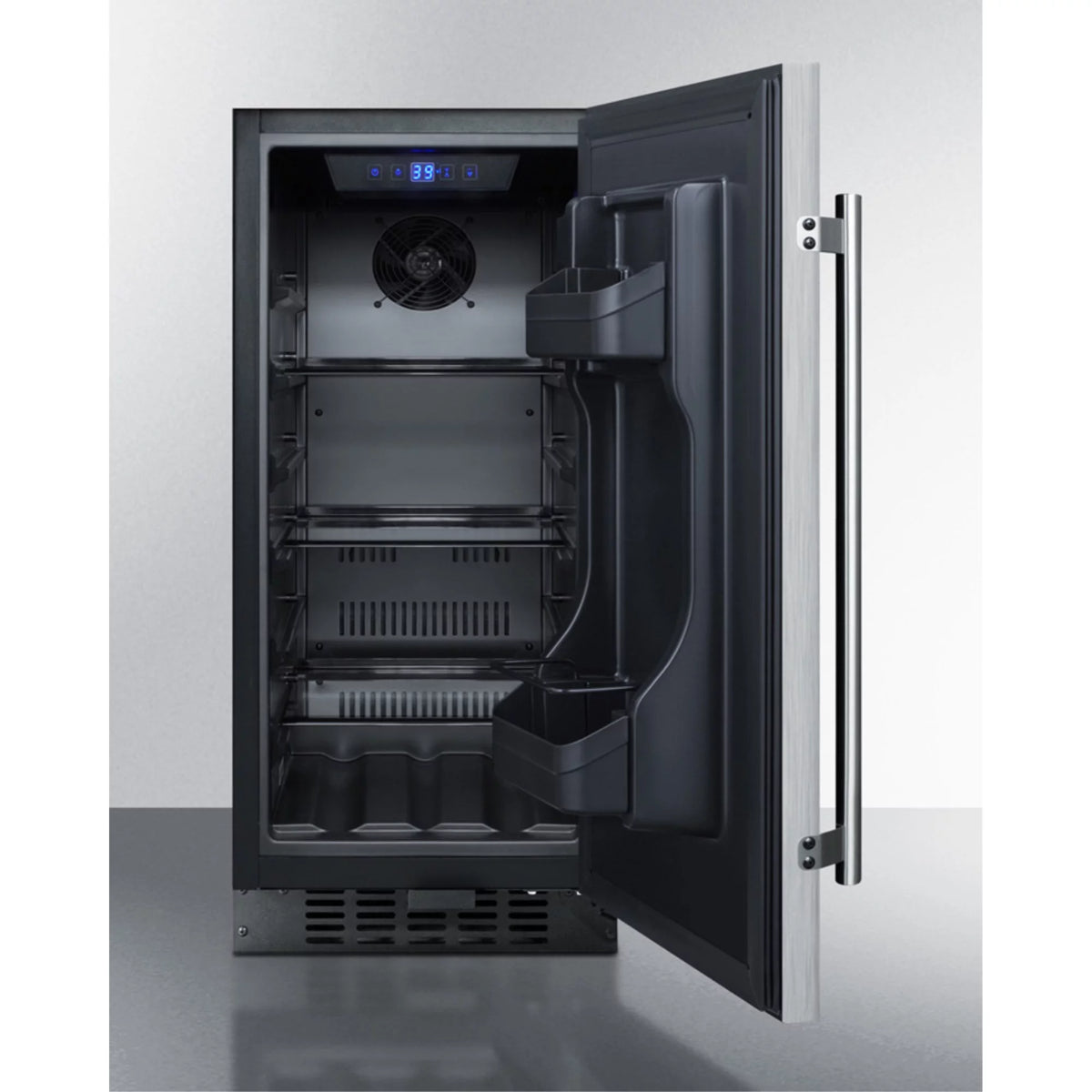 15" Wide ADA Compliant All-Refrigerator with Stainless Steel Door D4939