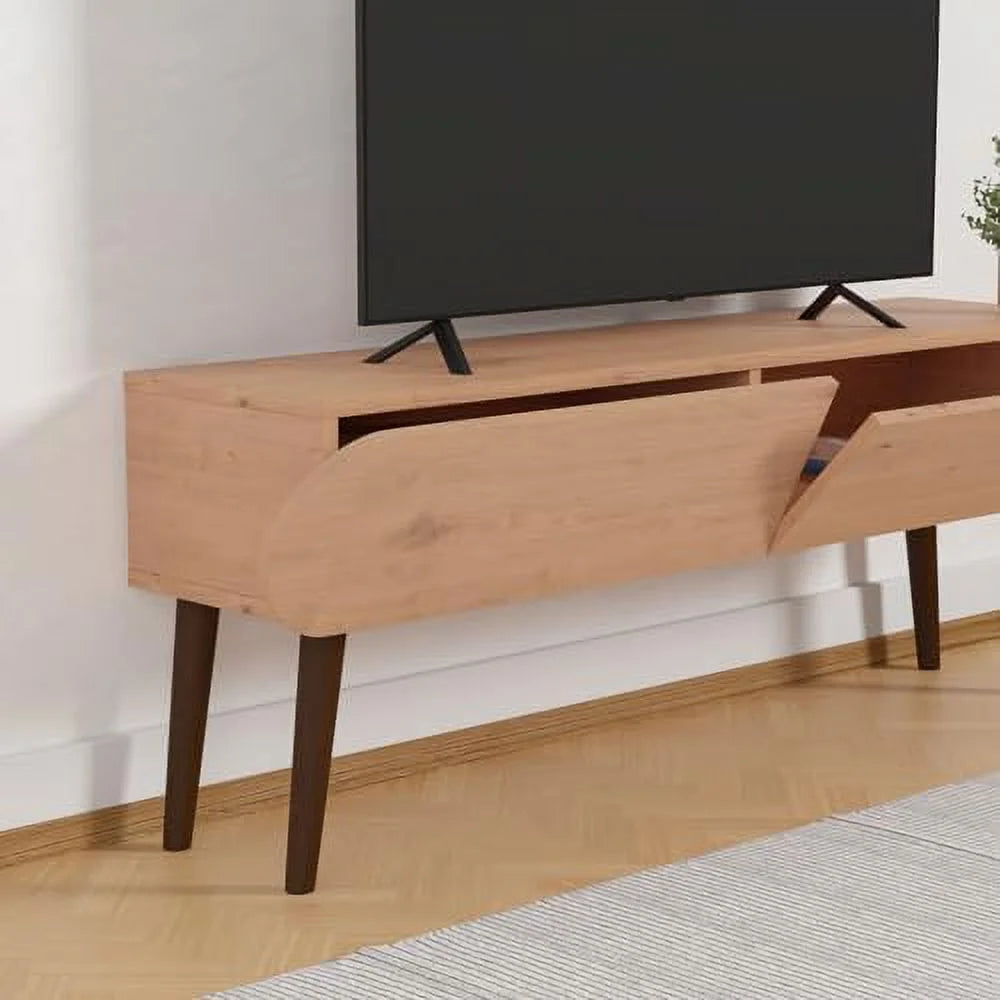 60" Media Console Table with Solid Wood Leg E882729