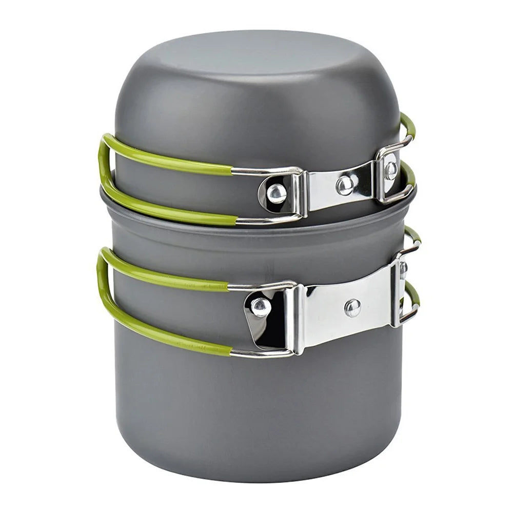 Camping Cookware Set with Cooking Pots Pans Tank Bracket F698886