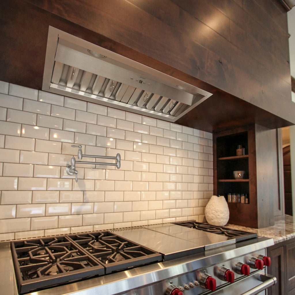30 Inch Stainless Steel Ducted Range Hood Insert, 600 CFM O559