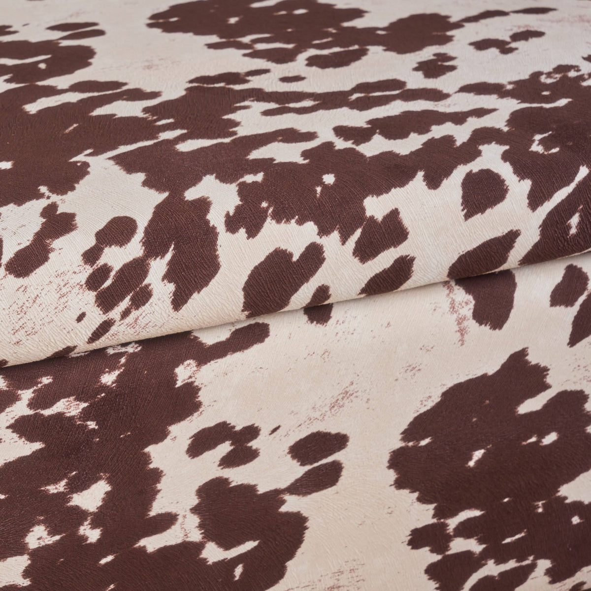 Velvet Cow Print Storage Ottoman Bench I752
