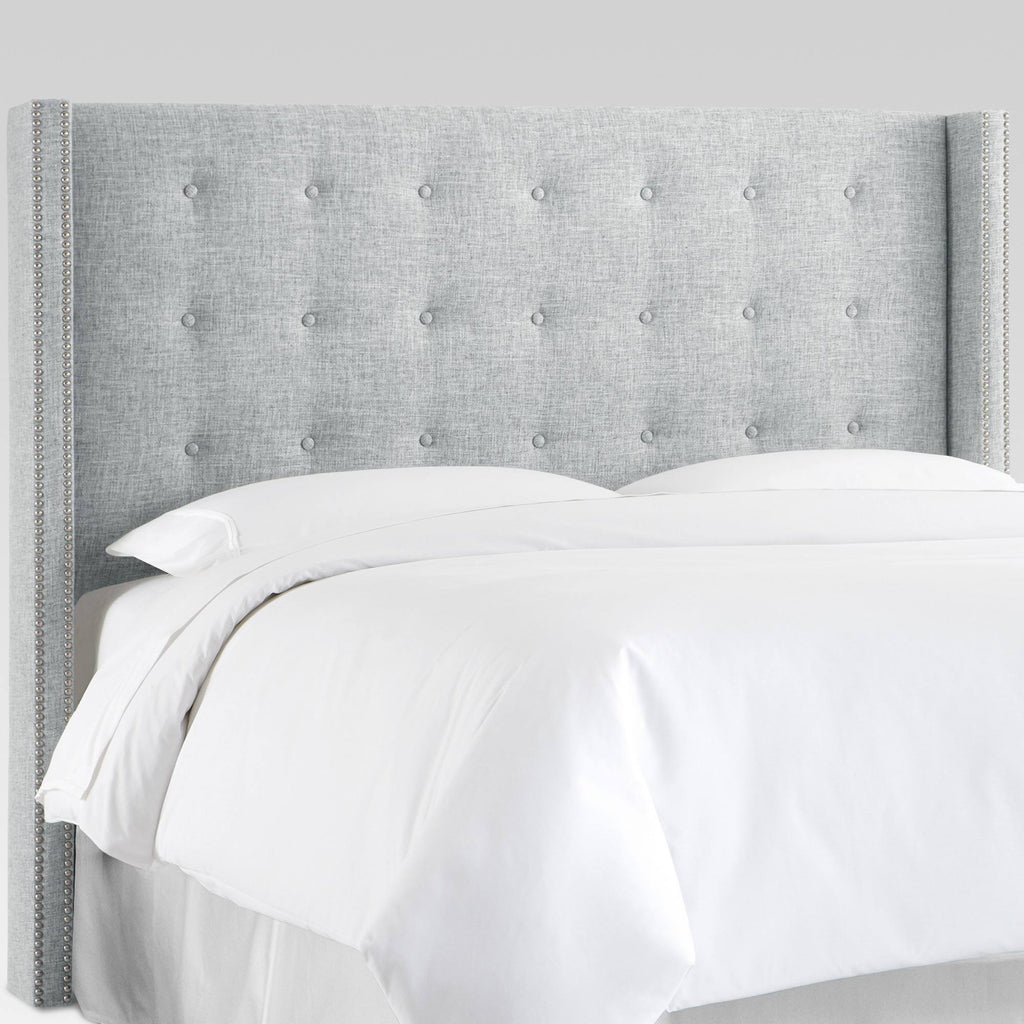 California King Tufted Wingback Headboard D3199