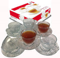 Glass 12 Piece Cup & Saucer Set Z31128