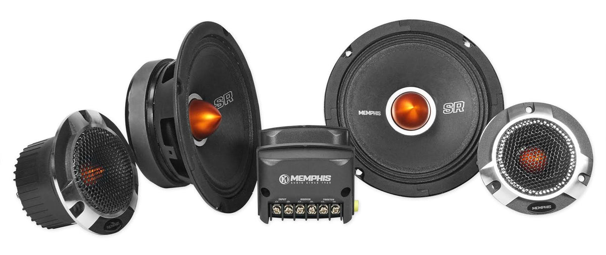 6.5 inch Car Audio Component Speaker Tweeter Crossover Set W530902