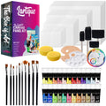 24 Acrylic Paint Set with Canvas Boards O78018