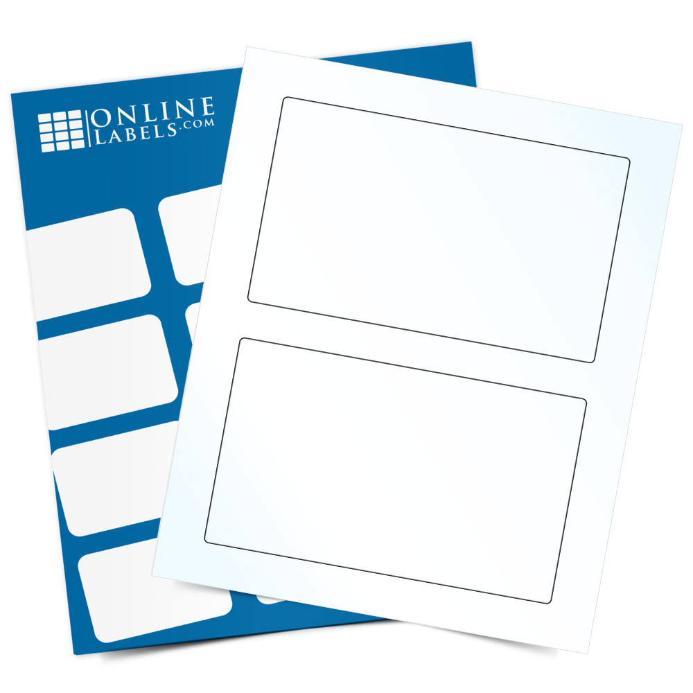 Clear Gloss Laser Labels, 100 Sheets G4415