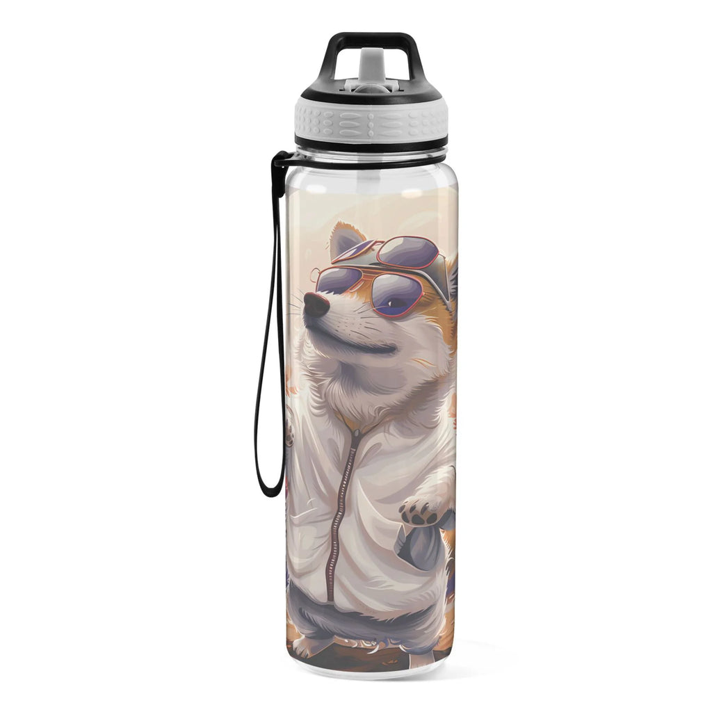 32oz Clear Tritan Sports Water Bottle with Straw S918
