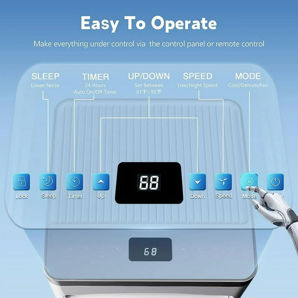 5,000 BTU Portable Air Conditioner White C3232