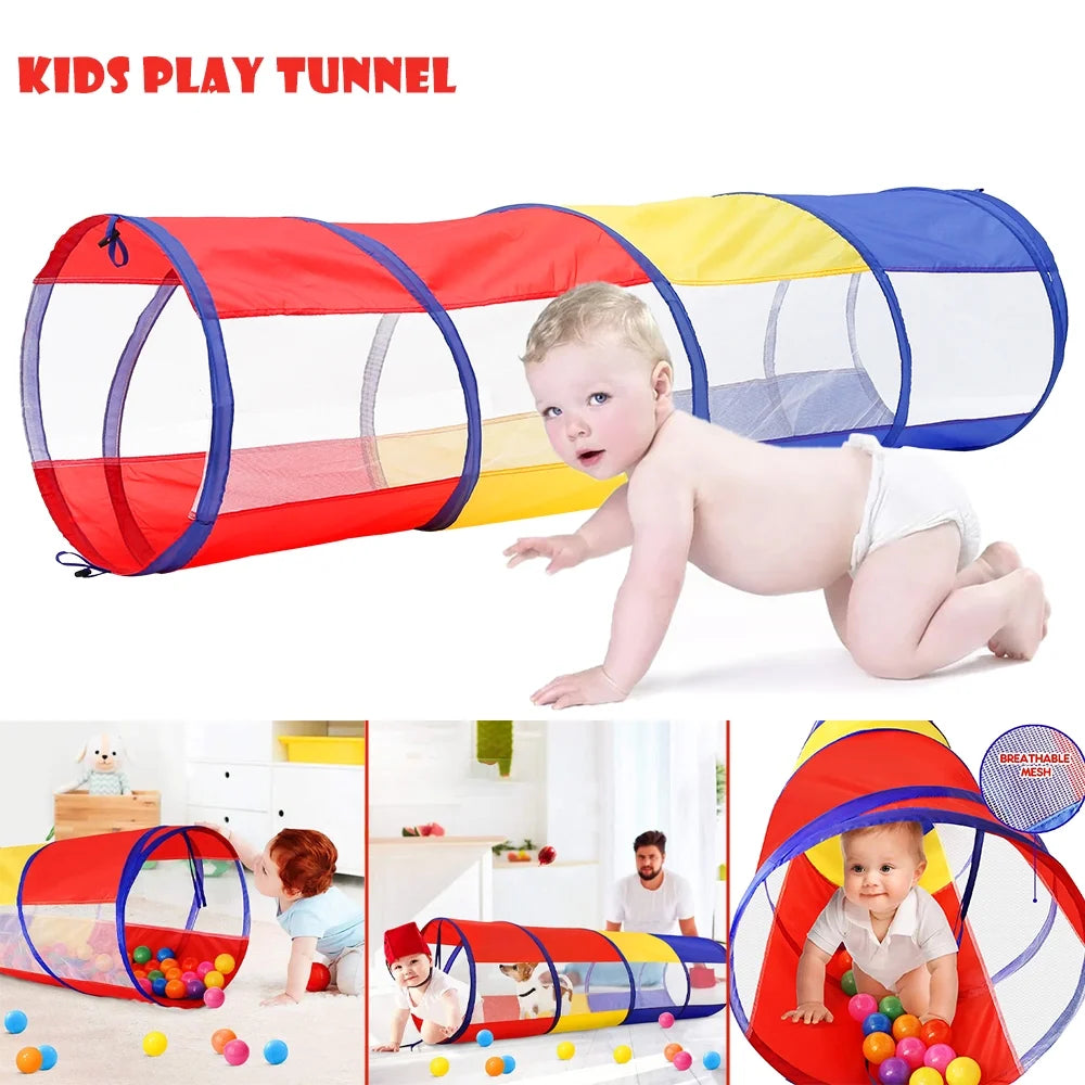 Kids Play Tent Crawl Tunnel and Ball Pit Set E9672
