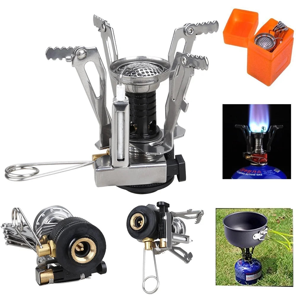 Camping Cookware Set with Cooking Pots Pans Tank Bracket F698886