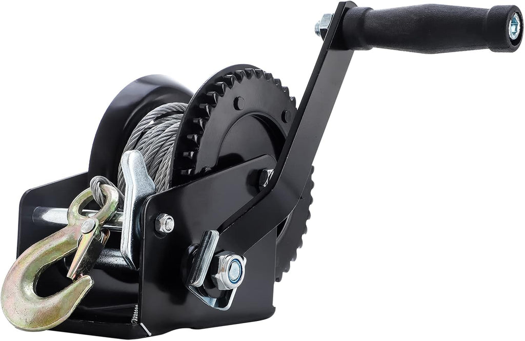 Hand Winch 3200 lbs with Steel Cable Pack of 2 D530