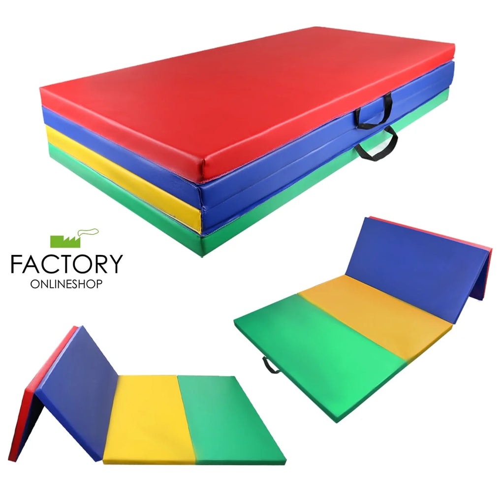 Gymnastics Mat 4'X10'X2 Fold Fitness Yoga Pad P733716