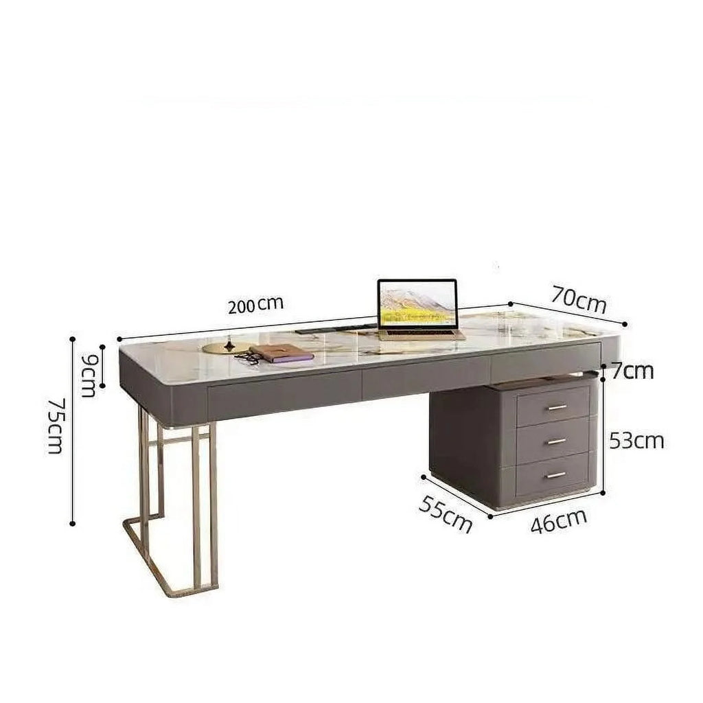 White Writing Desk with Drawer O4250