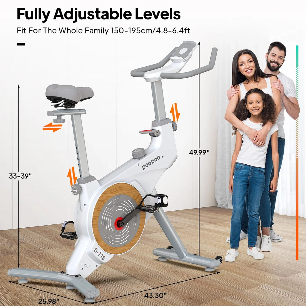 Indoor Cycling Bike Belt Drive Magnetic Stationary Exercise Bike 350lb K464180