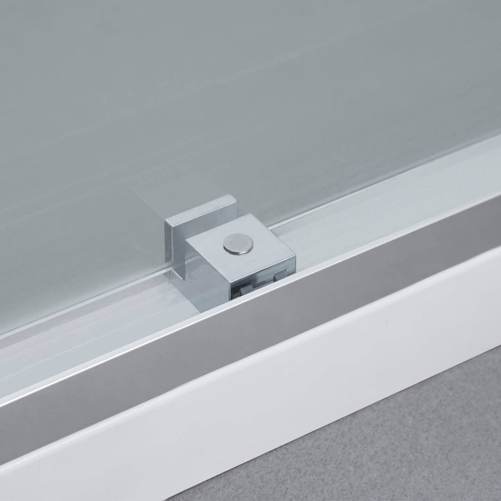 Chrome Double Sliding Frameless Shower Door E175891