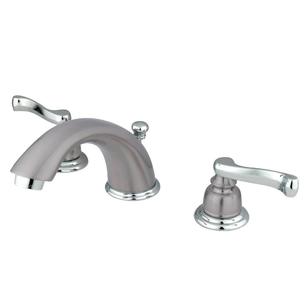 Chrome Widespread Bathroom Faucet with Pop-Up A19386