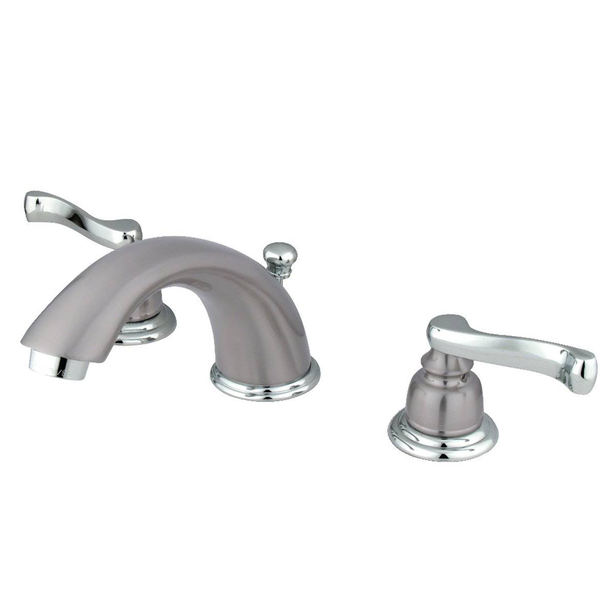 Chrome Widespread Bathroom Faucet with Pop-Up A19386