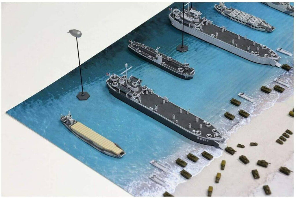 1/700 Scale WWII Normandy Landing Operation Scene Paper Base F946