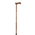 37x22 Twisted Laminated Walnut/Maple Walking Cane E4832