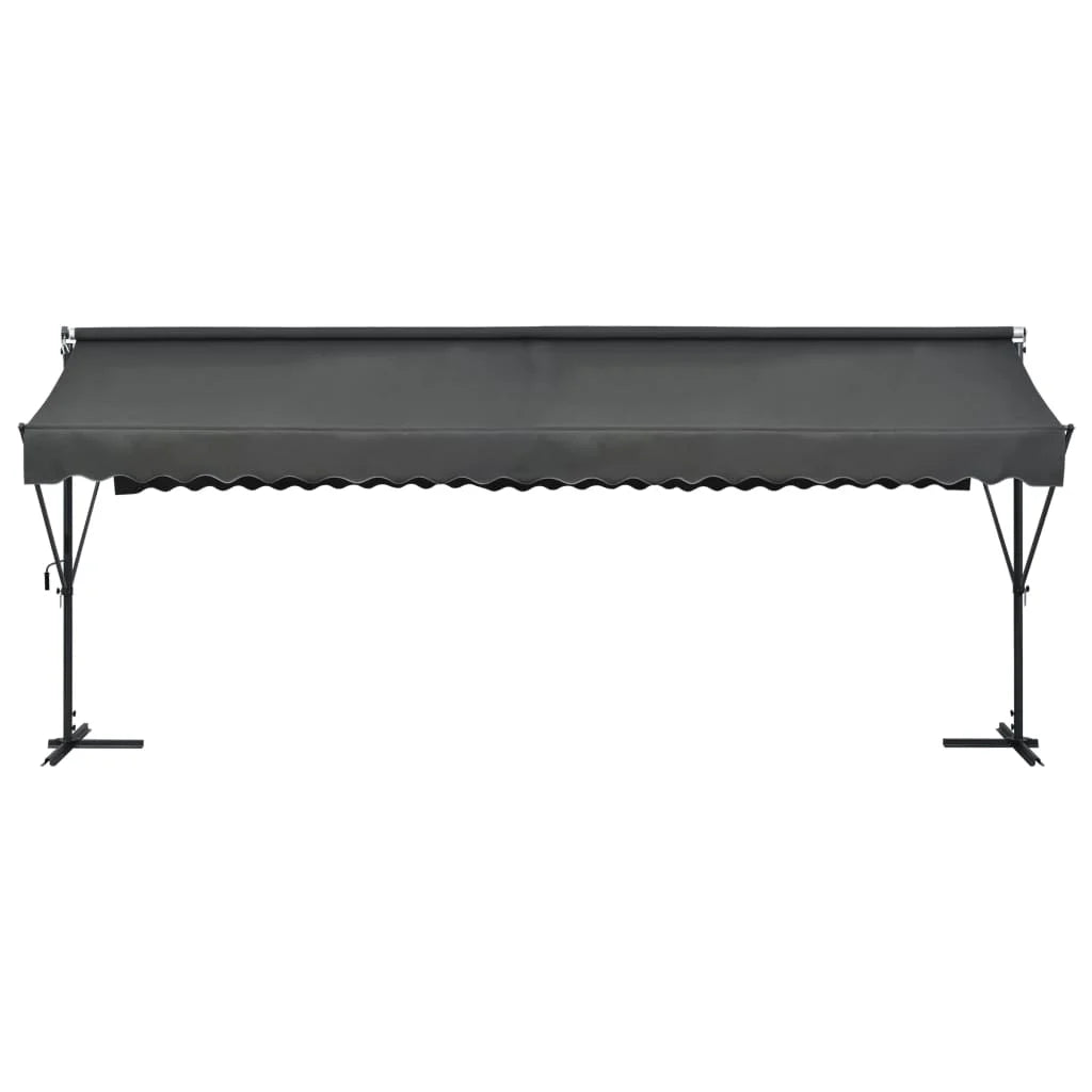 Free Standing Awning 236.2"x118.1" Anthracite Q4622