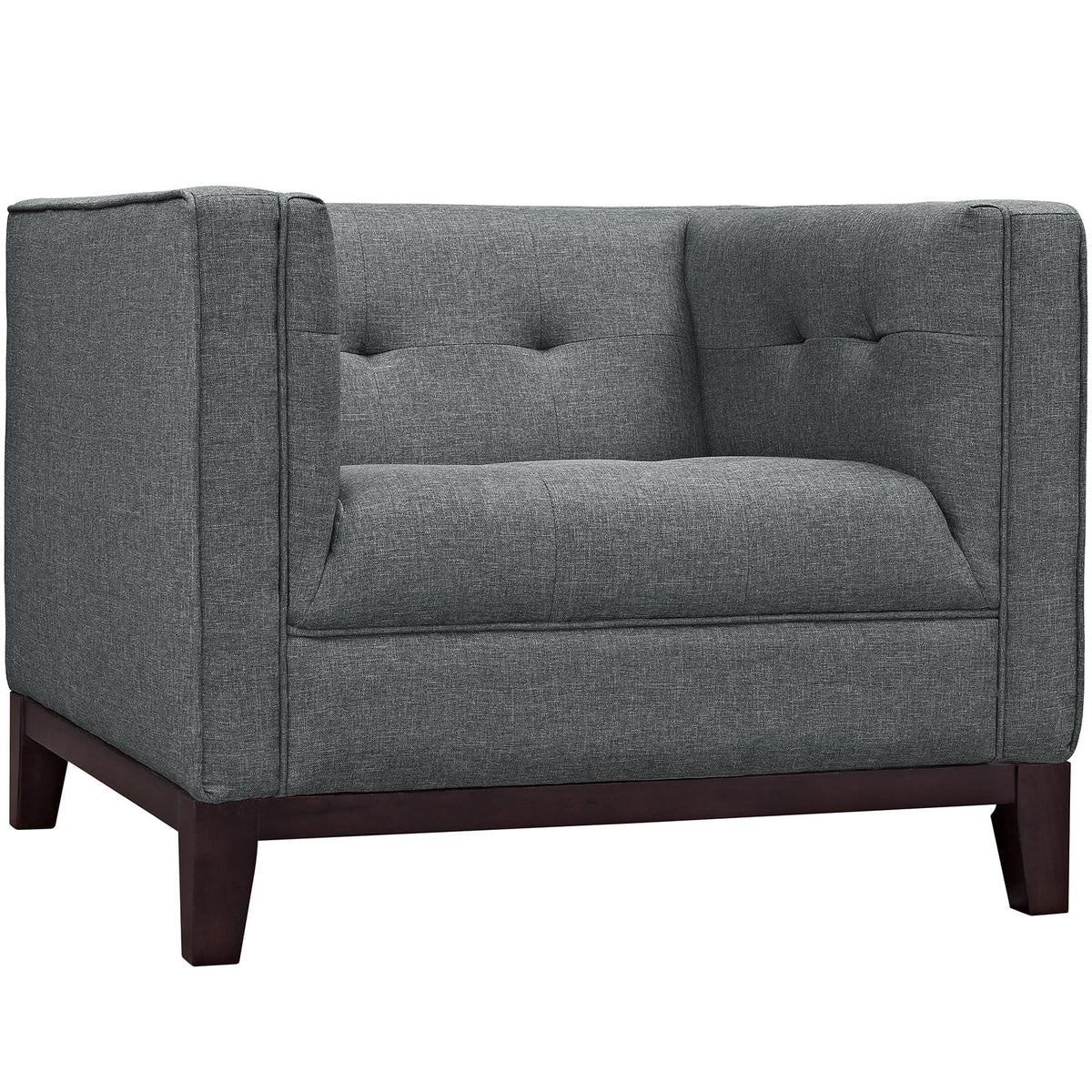 Grey Fabric Sofa Set of Two B651