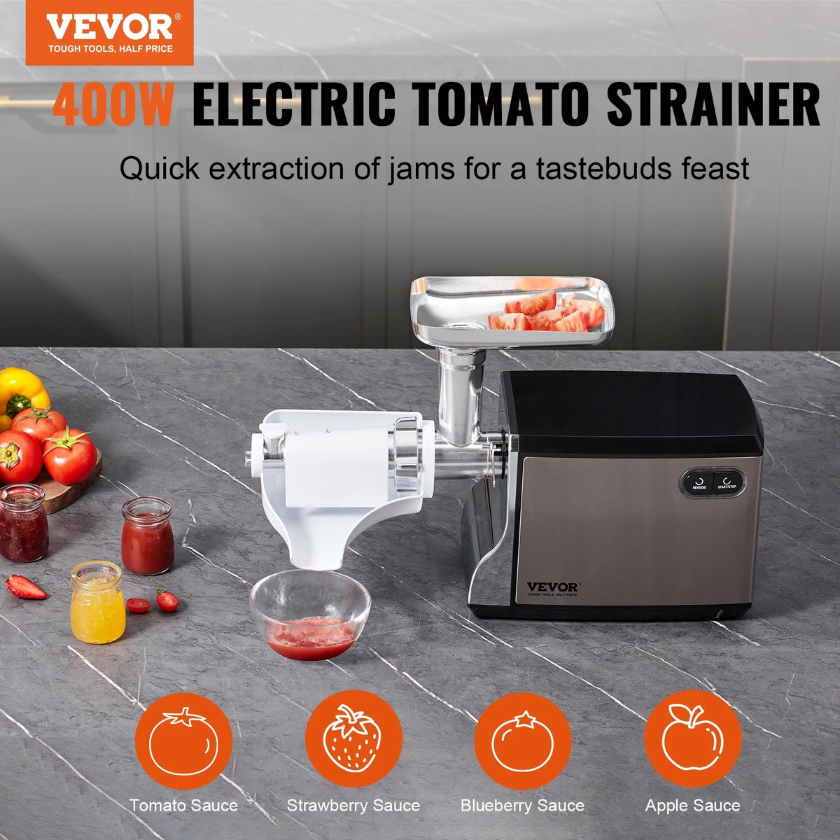 Electric Tomato Strainer Milling Machine Sauce Press H39597