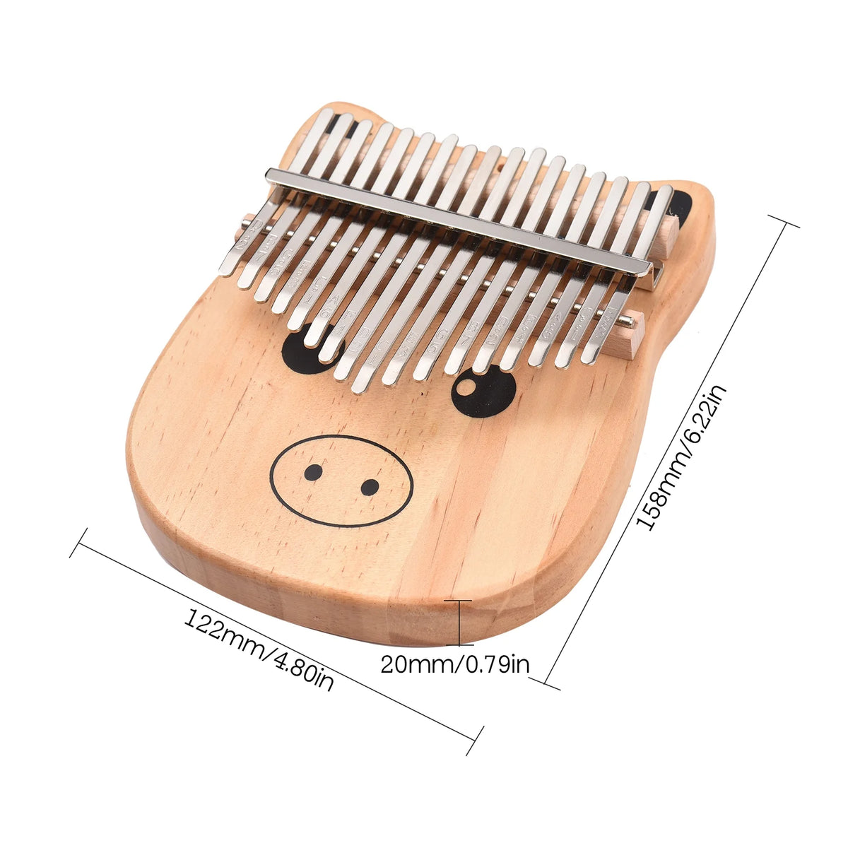 17-Key Portable Thumb Piano F667