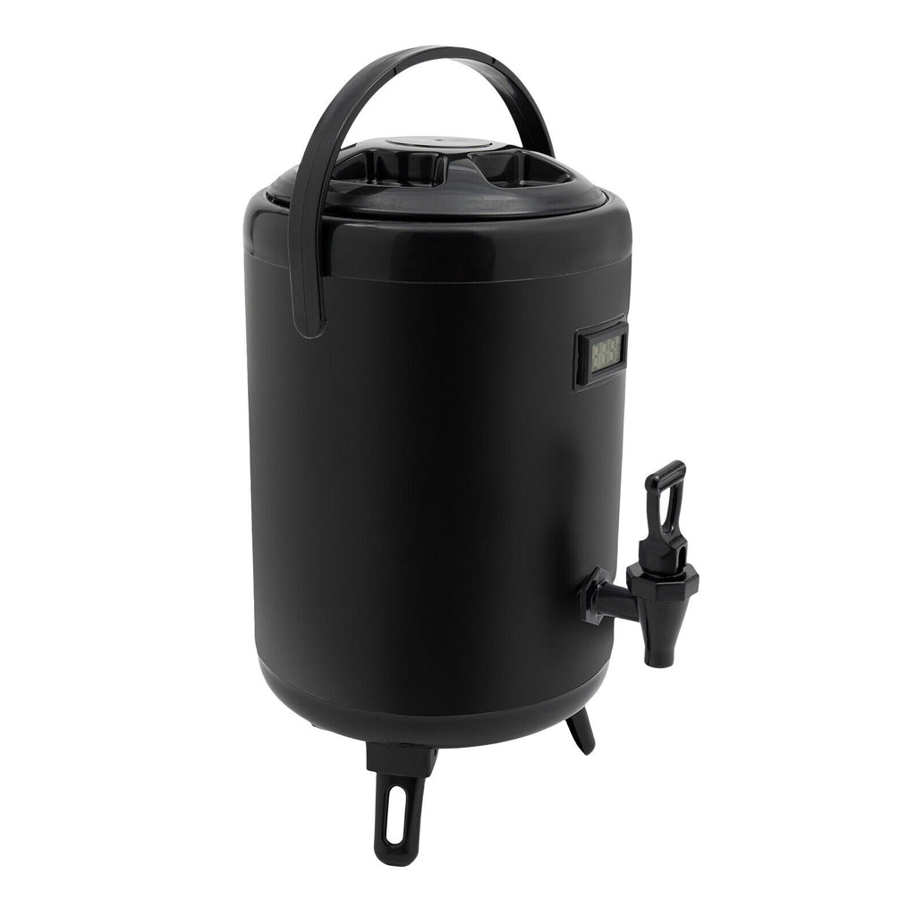 8L/2.11Gal Beverage Dispenser with Spigot & Thermometer O45525