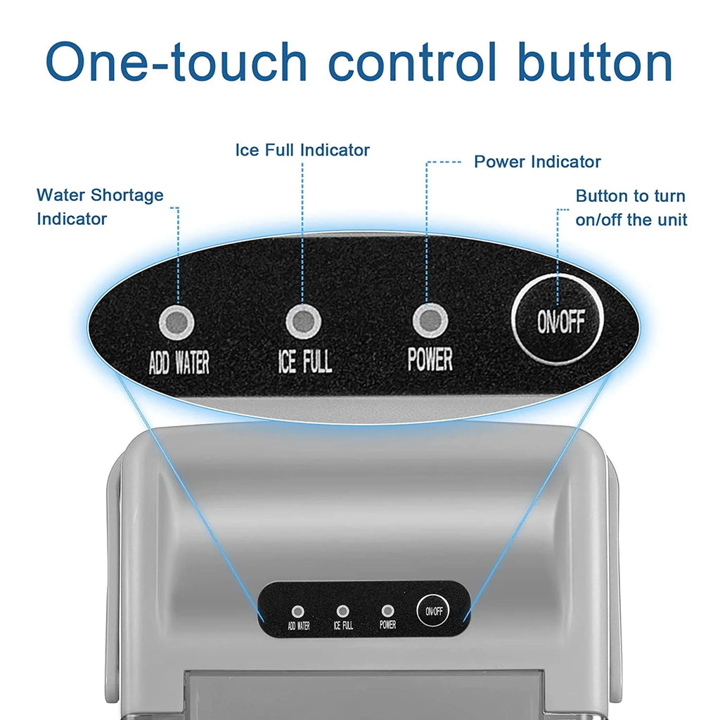 Countertop Ice Maker Portable Ice Machine, 26Lbs/24H Y7215