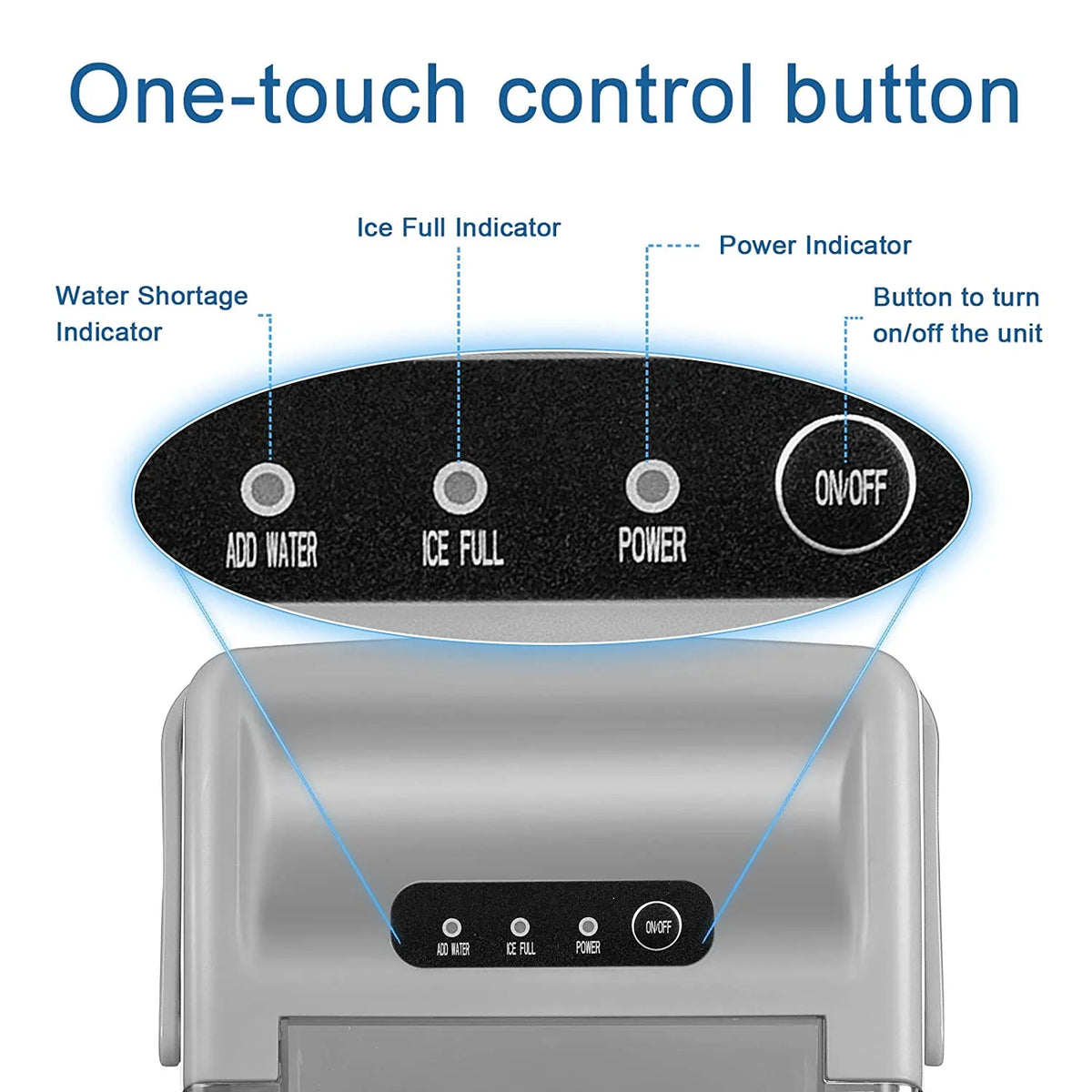 Countertop Ice Maker Portable Ice Machine, 26Lbs/24H Y7215