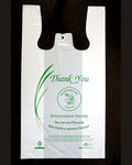 White Oxo-Biodegradable Shopping Bags P78687