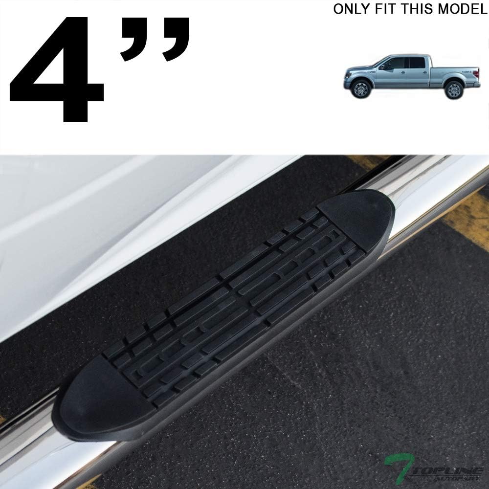Oval Polished Stainless Steel Side Step Nerf Bars Rail Running Boards U469024