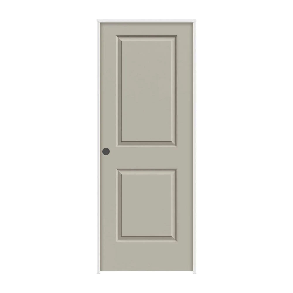 28 in. x 80 in. Desert Sand Painted Right-Hand Smooth Molded Composite MDF Single Prehung Interior Door U841