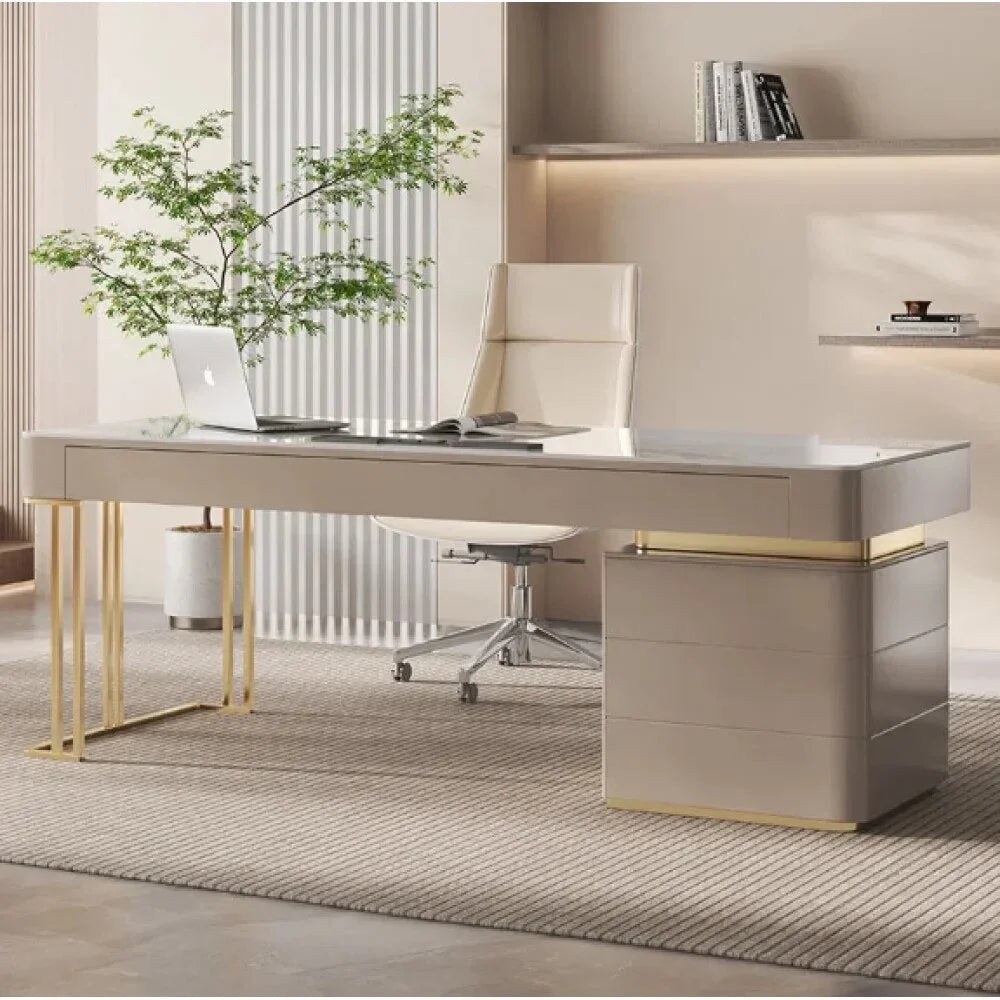 White Writing Desk with Drawer O4250