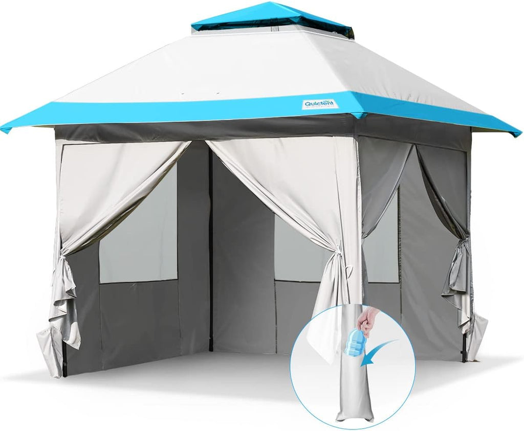 10'x10' Pop up Canopy Tent with Sidewalls D30396