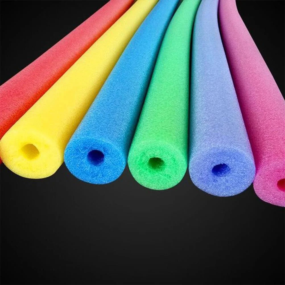 2 Pcs 59 Inch Hollow Foam Pool Noodles With 2 Connectors X97071