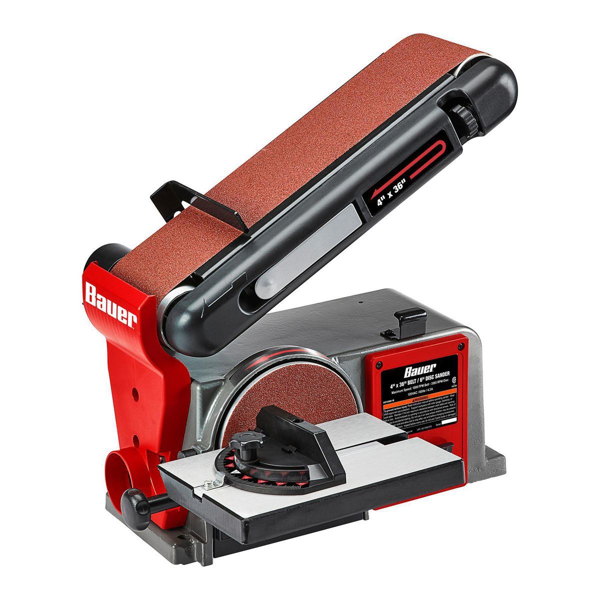 4 in. x 36 in. Belt and 6 in. Disc Sander N14781