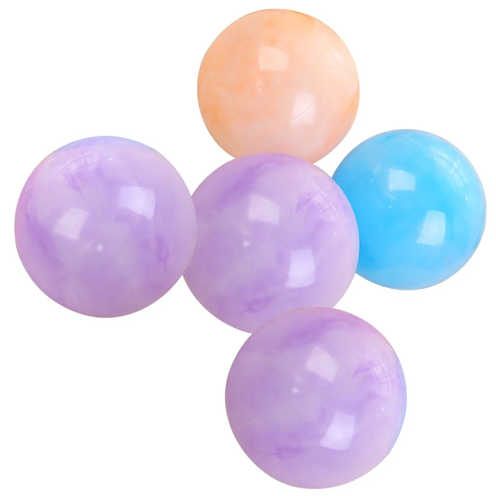 50PCS Marbleized Bouncy Balls, 8.7 Inch Inflatable Sensory Balls Z91639