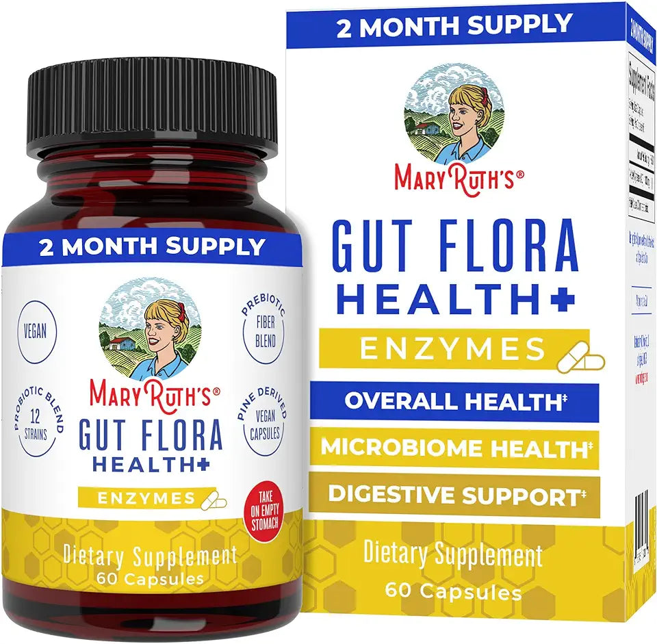 60 Capsules Prebiotic Probiotic Digestive Enzymes Blend L30172
