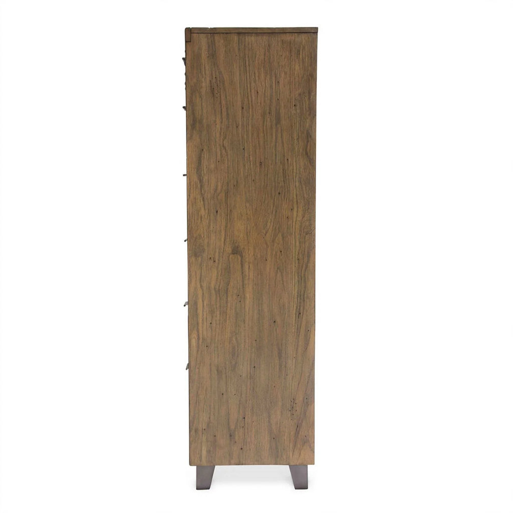 6 Drawer Contemporary Wood Chest in Brown Q2321